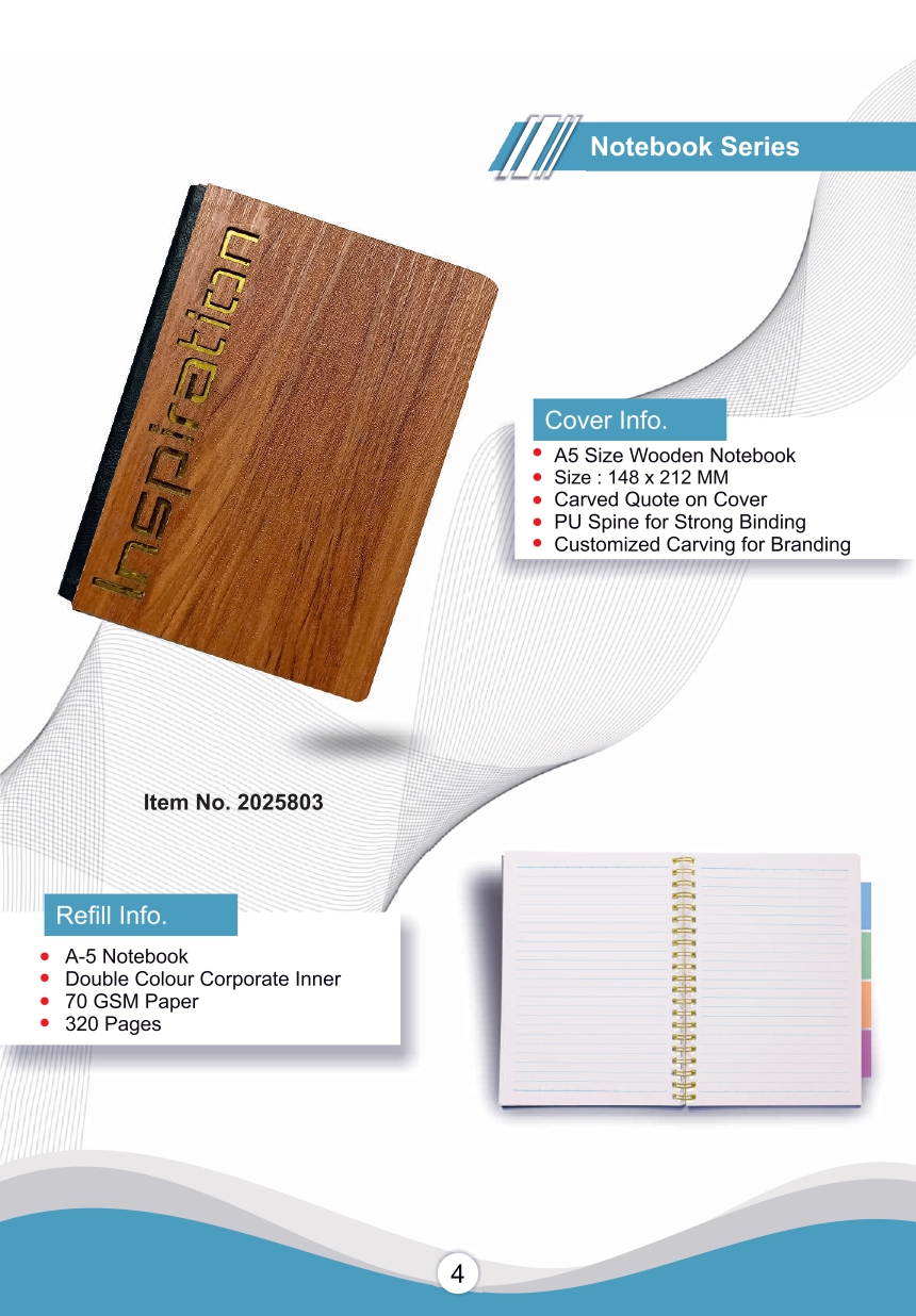 wooden notebook